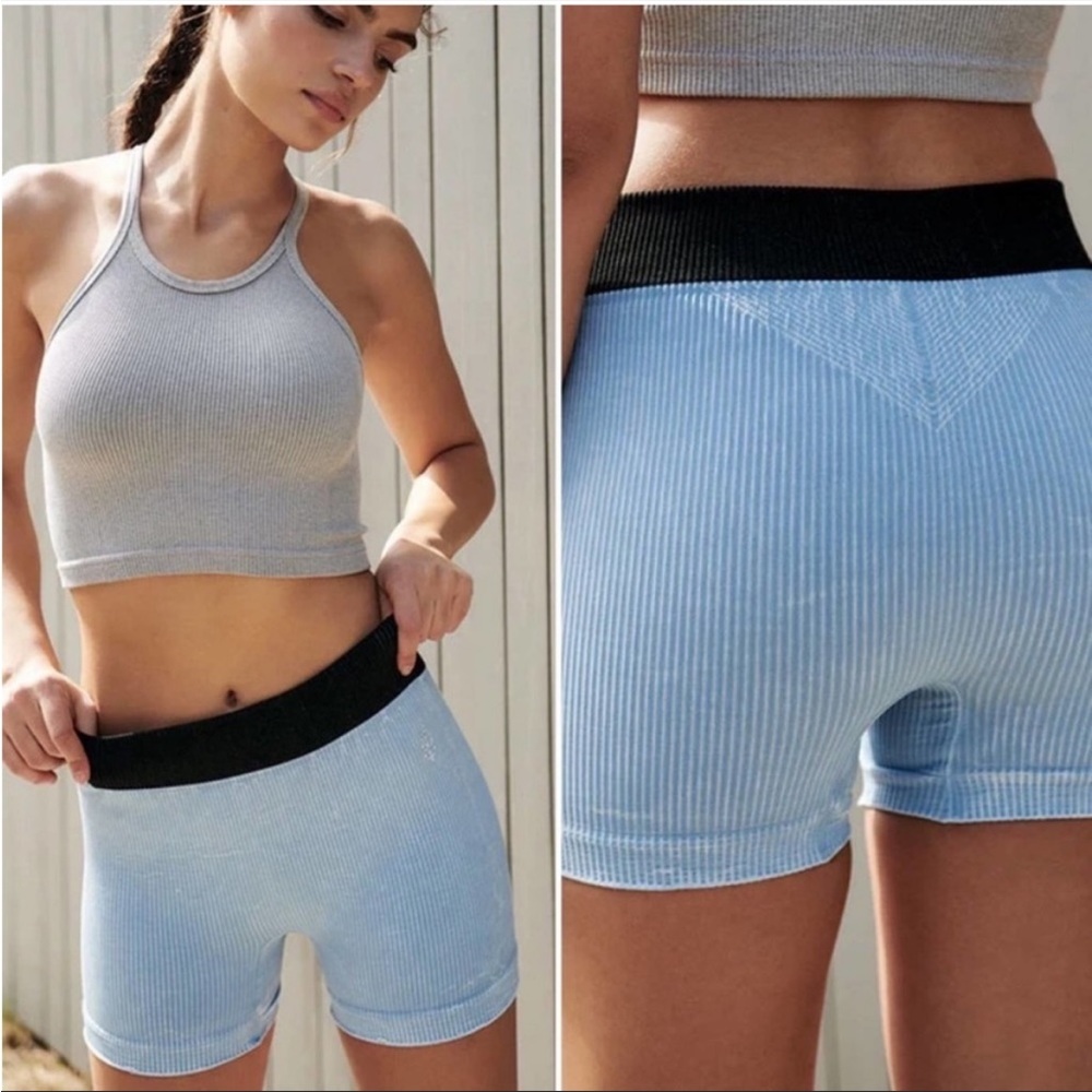 Free People Seamless Short in Vintage Clear Skies